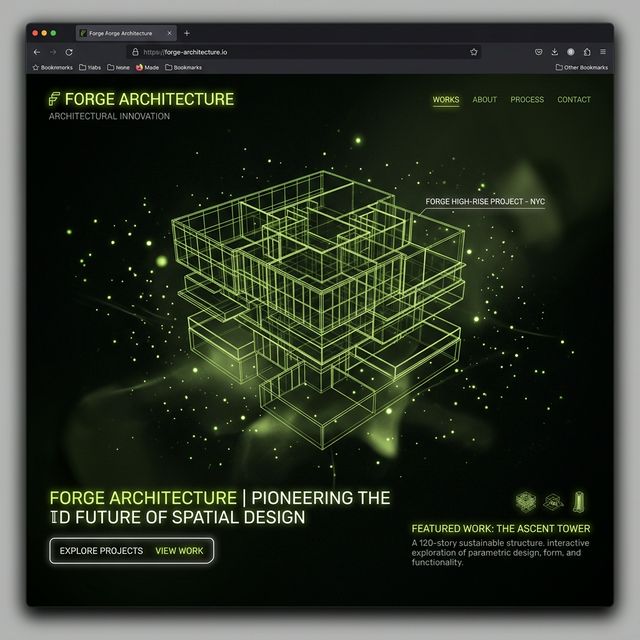Forge Architecture 3D website